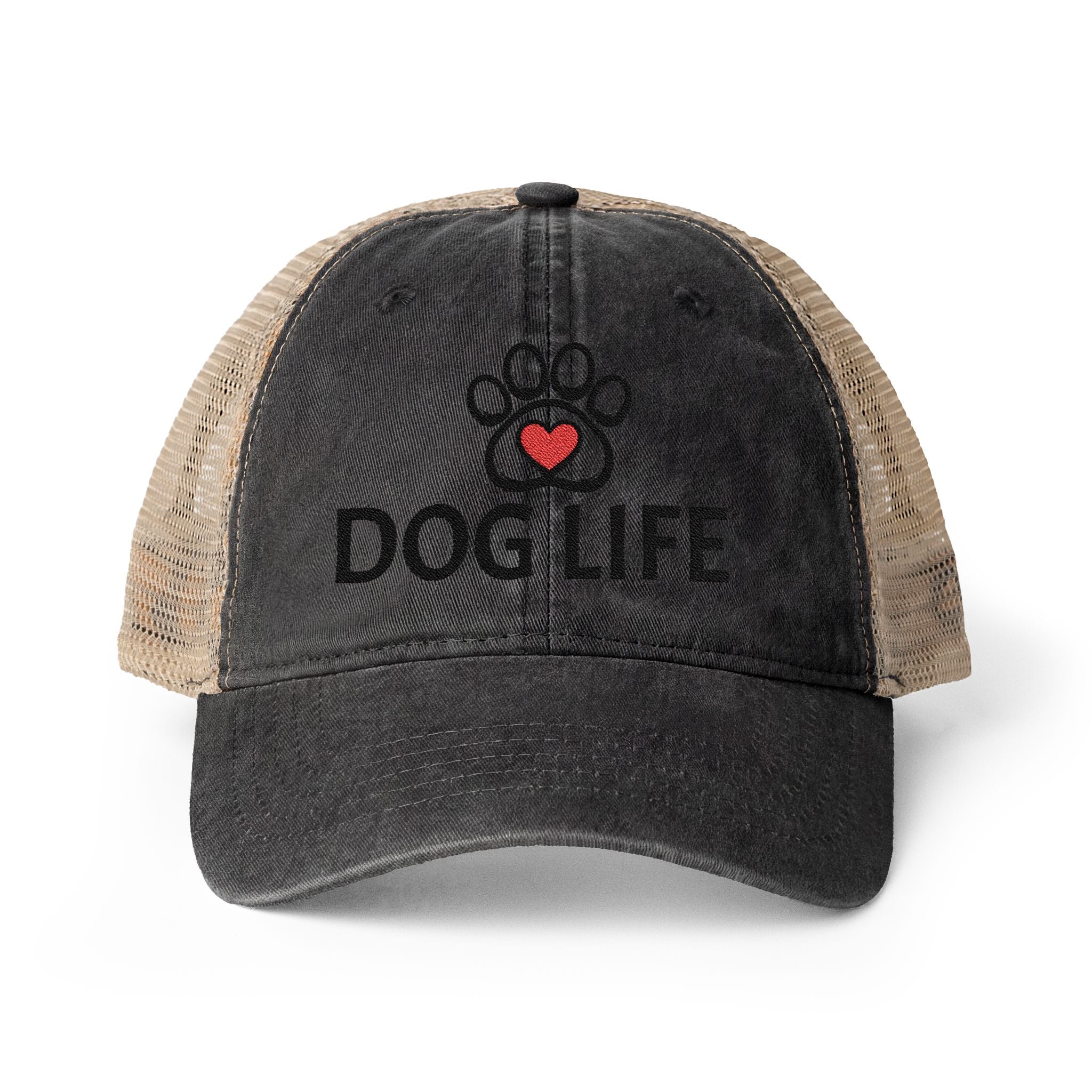DOG LIFE Women's Washed Mesh-Back Cap