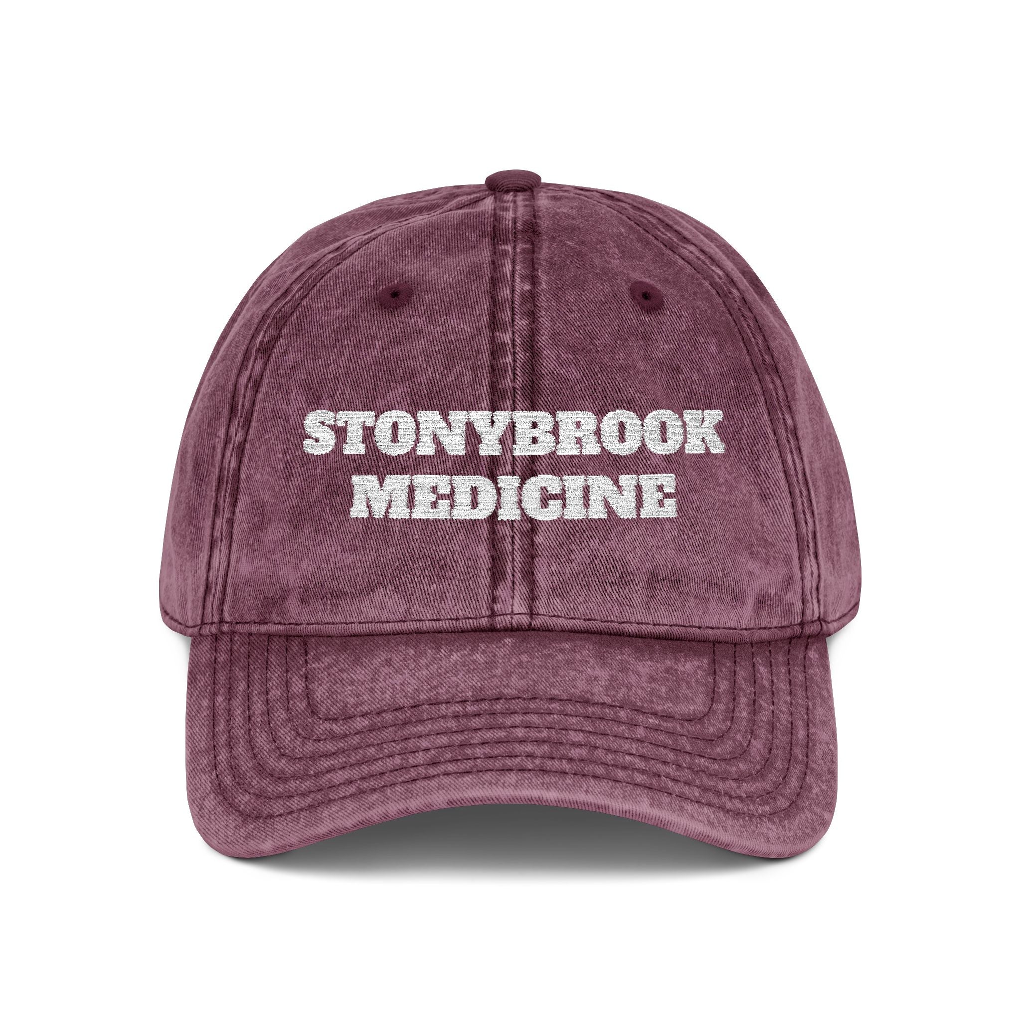 Vintage Embroidered Cap — Support SBU Campus & Hospital Hat