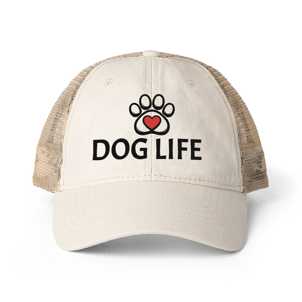 DOG LIFE Women's Washed Mesh-Back Cap