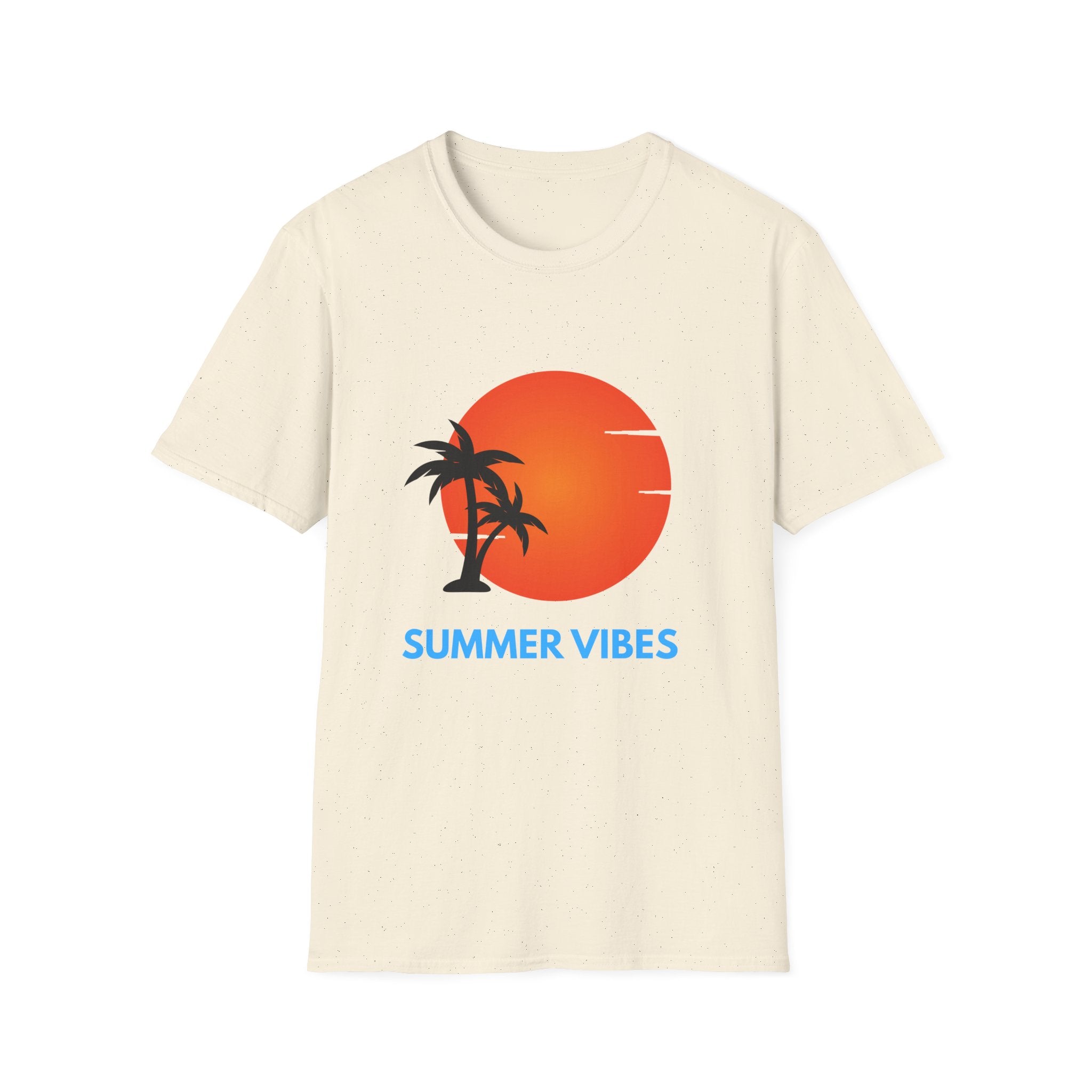 Sunset Palm T‑Shirt — "Summer Vibes" Tropical Beach Tee
