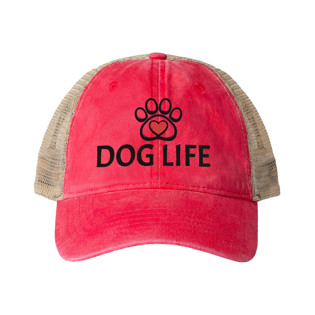 DOG LIFE Women's Washed Mesh-Back Cap
