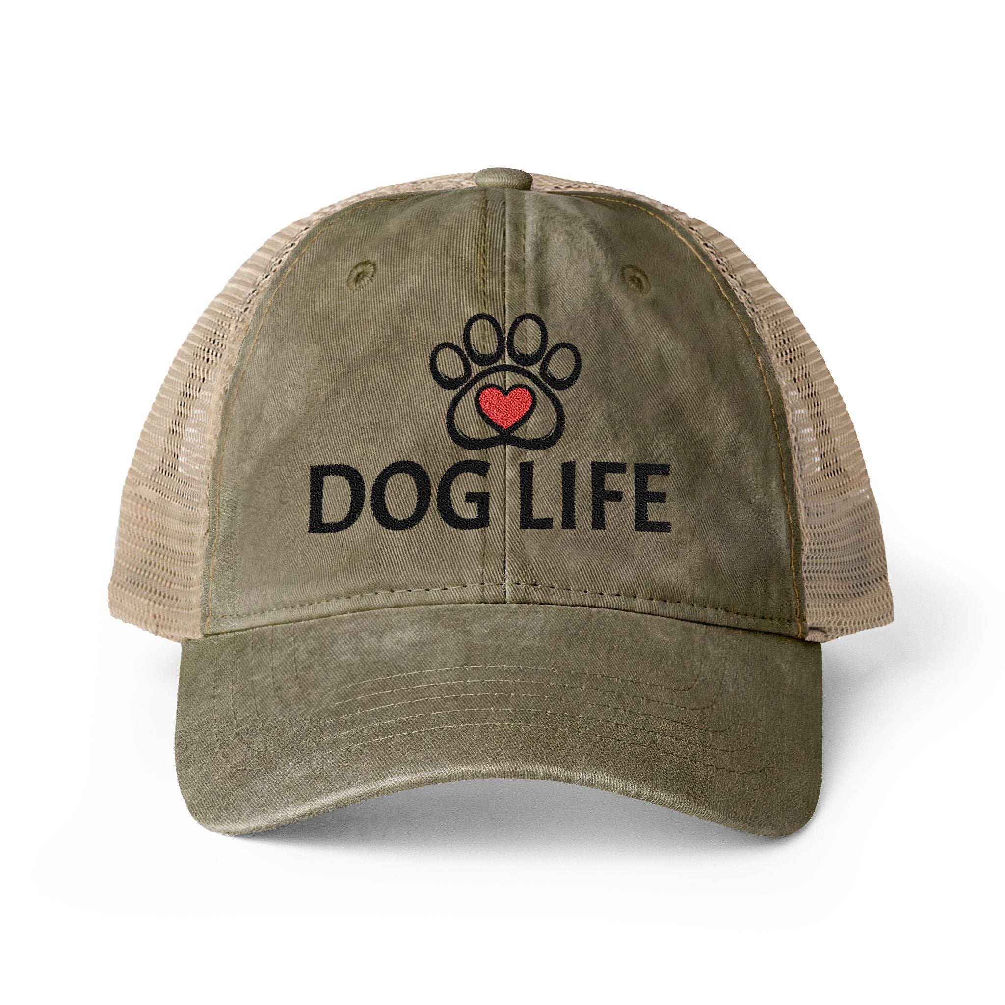DOG LIFE Women's Washed Mesh-Back Cap
