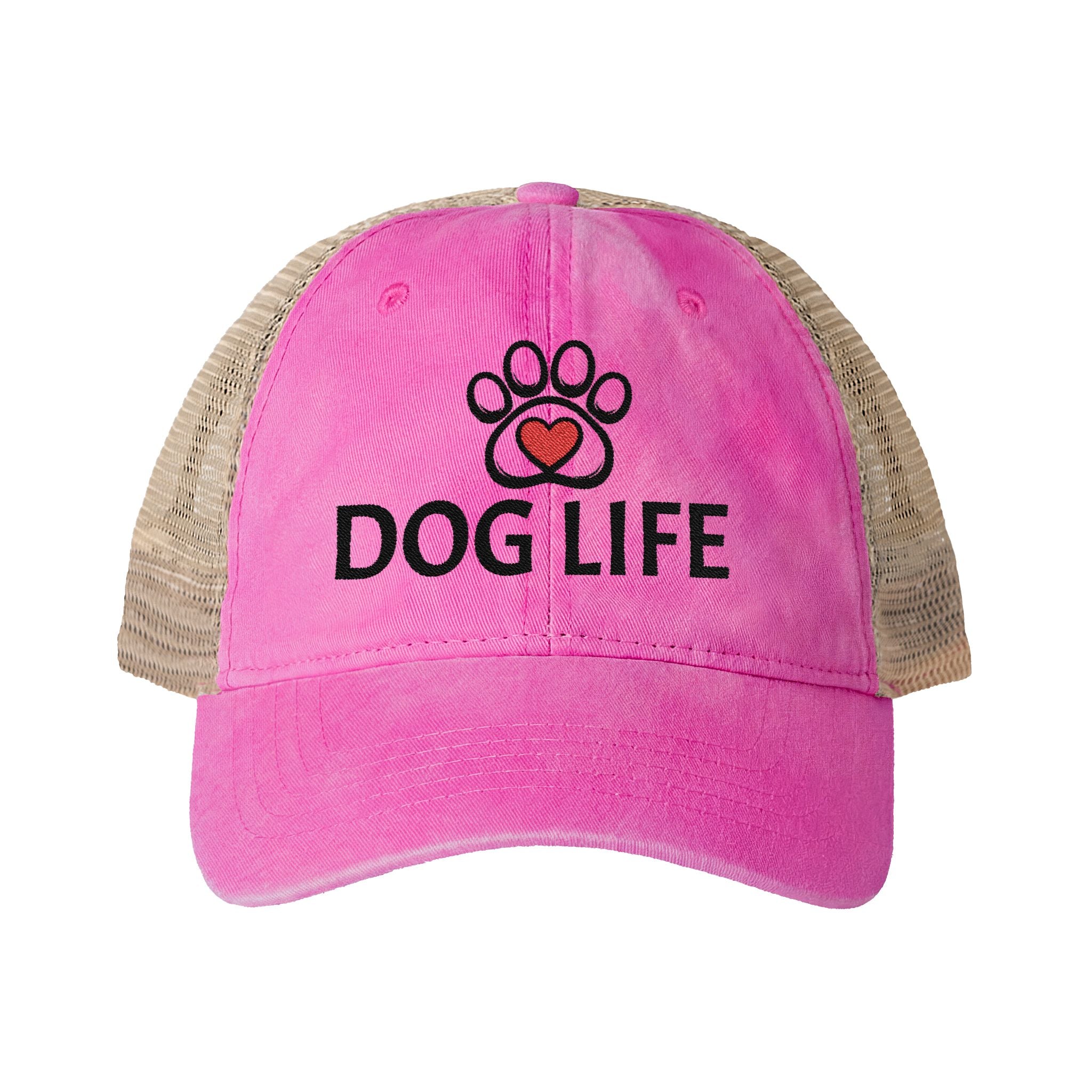 DOG LIFE Women's Washed Mesh-Back Cap