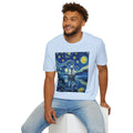Starry Night Sailboat T-Shirt — Van Gogh Style Nautical Artwork