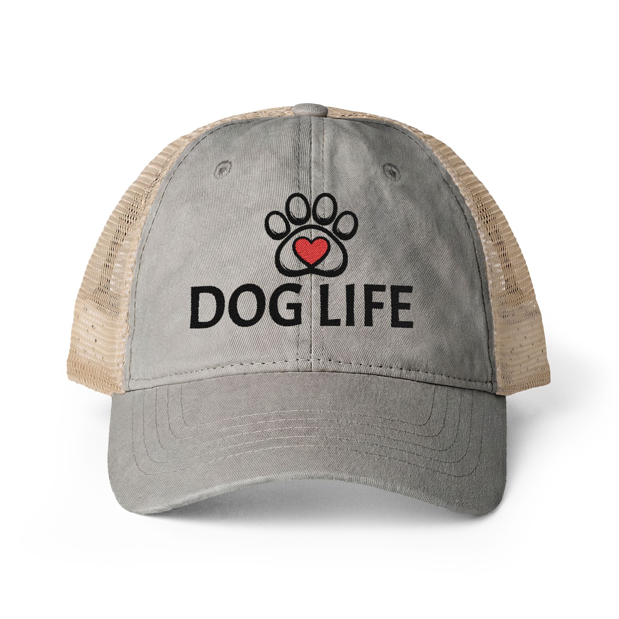 DOG LIFE Women's Washed Mesh-Back Cap