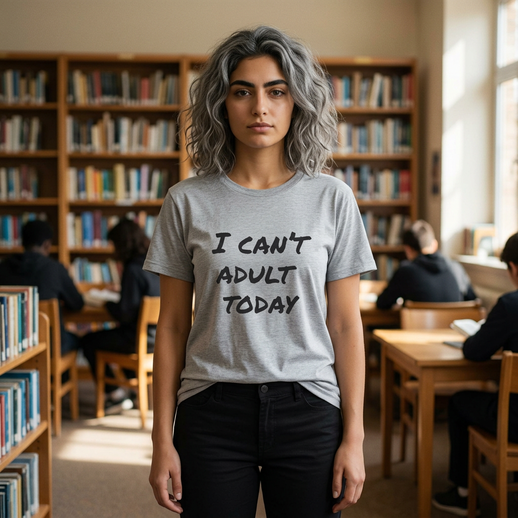 I Can't Adult Today T-Shirt — Funny Casual Graphic Tee for Relaxed Comfort