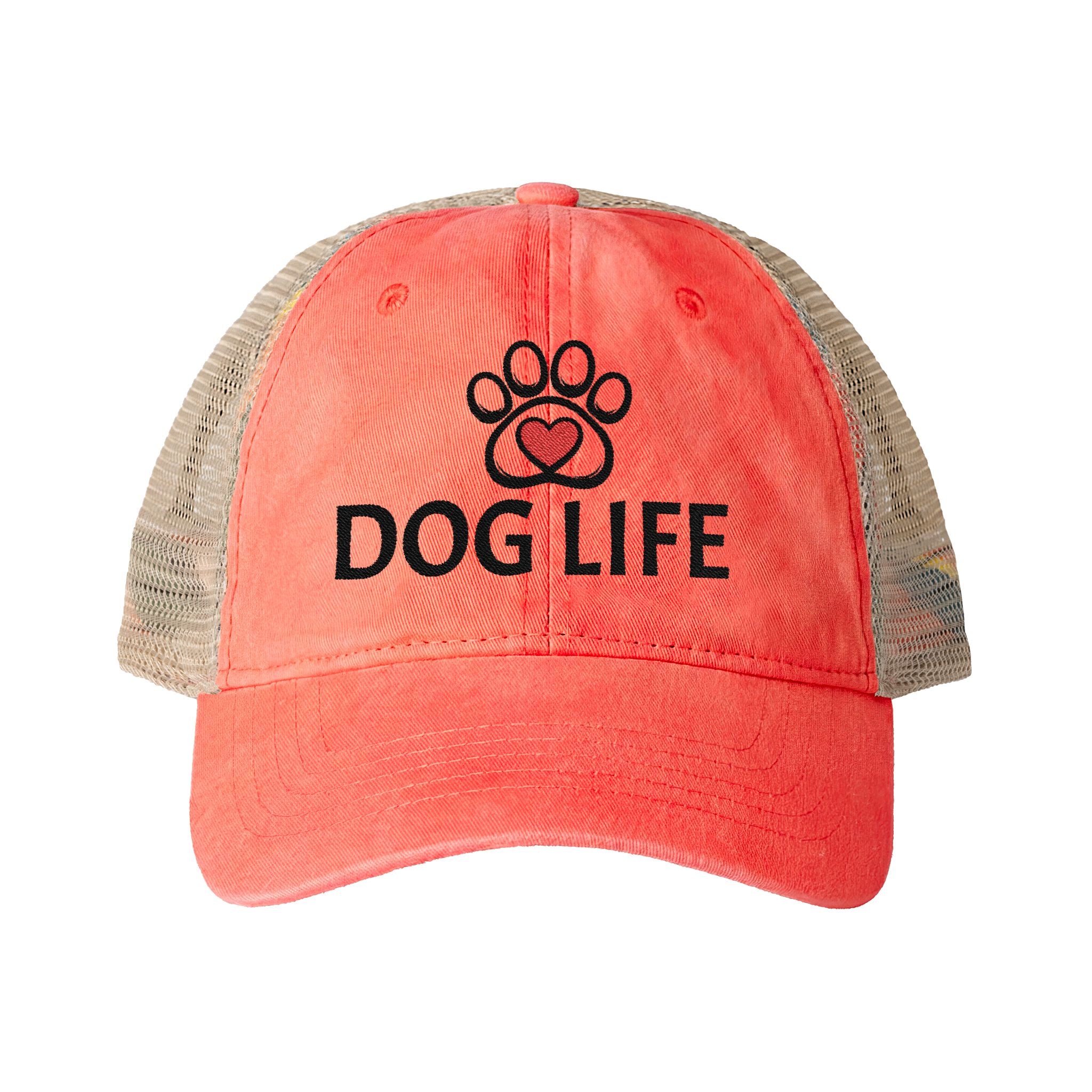 DOG LIFE Women's Washed Mesh-Back Cap