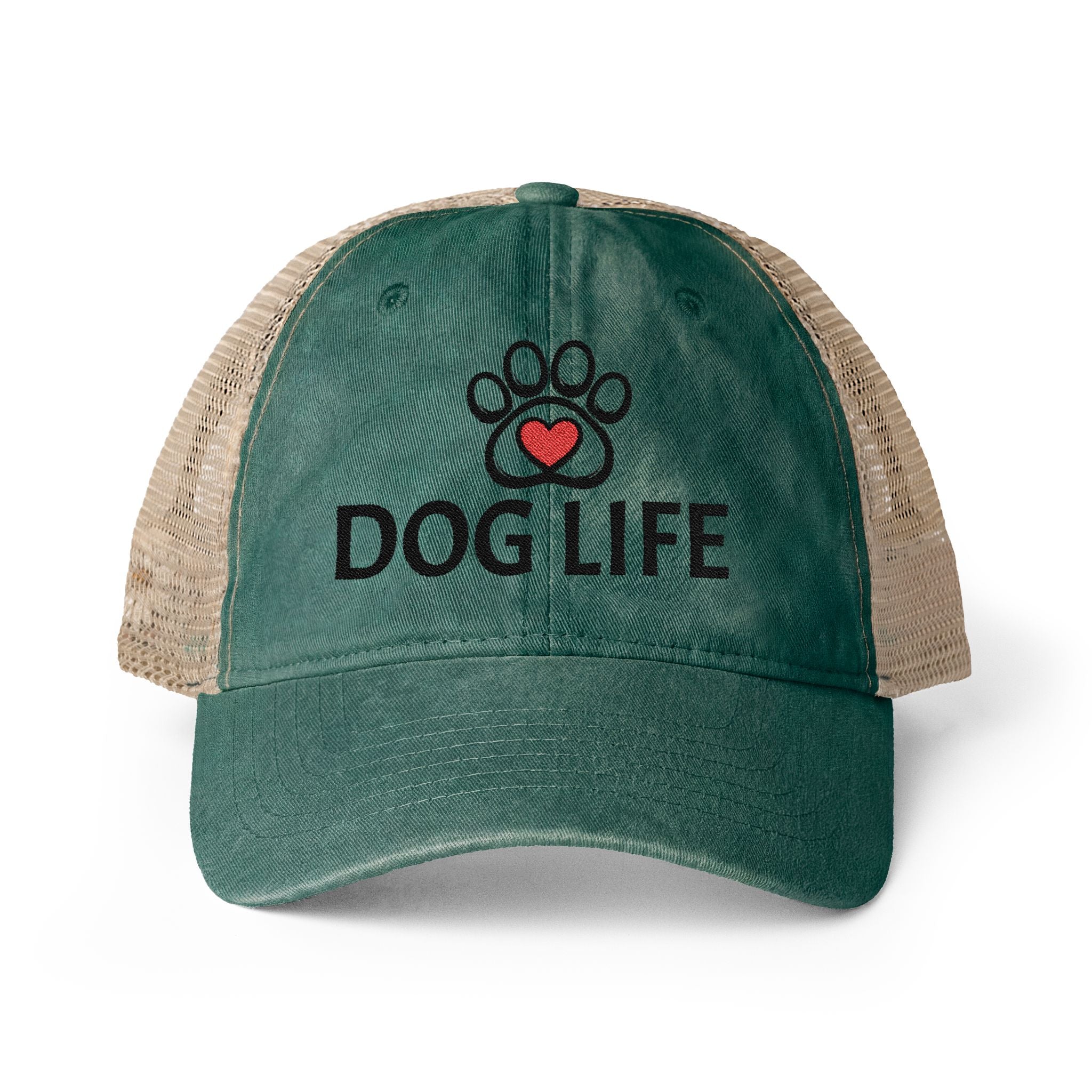 DOG LIFE Women's Washed Mesh-Back Cap