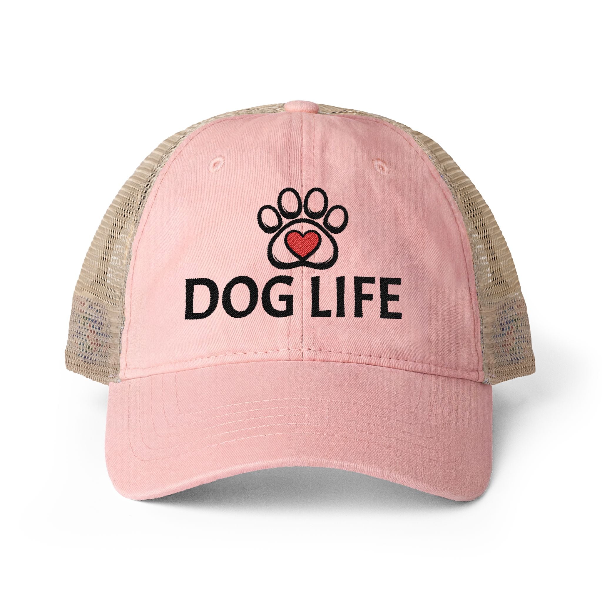 DOG LIFE Women's Washed Mesh-Back Cap