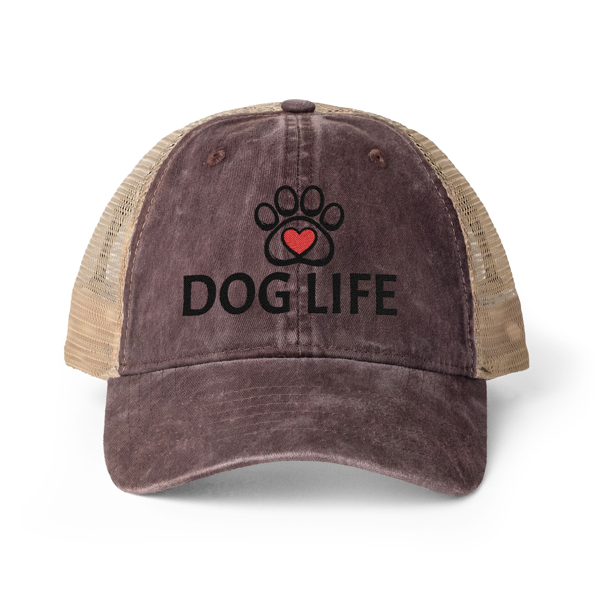 DOG LIFE Women's Washed Mesh-Back Cap