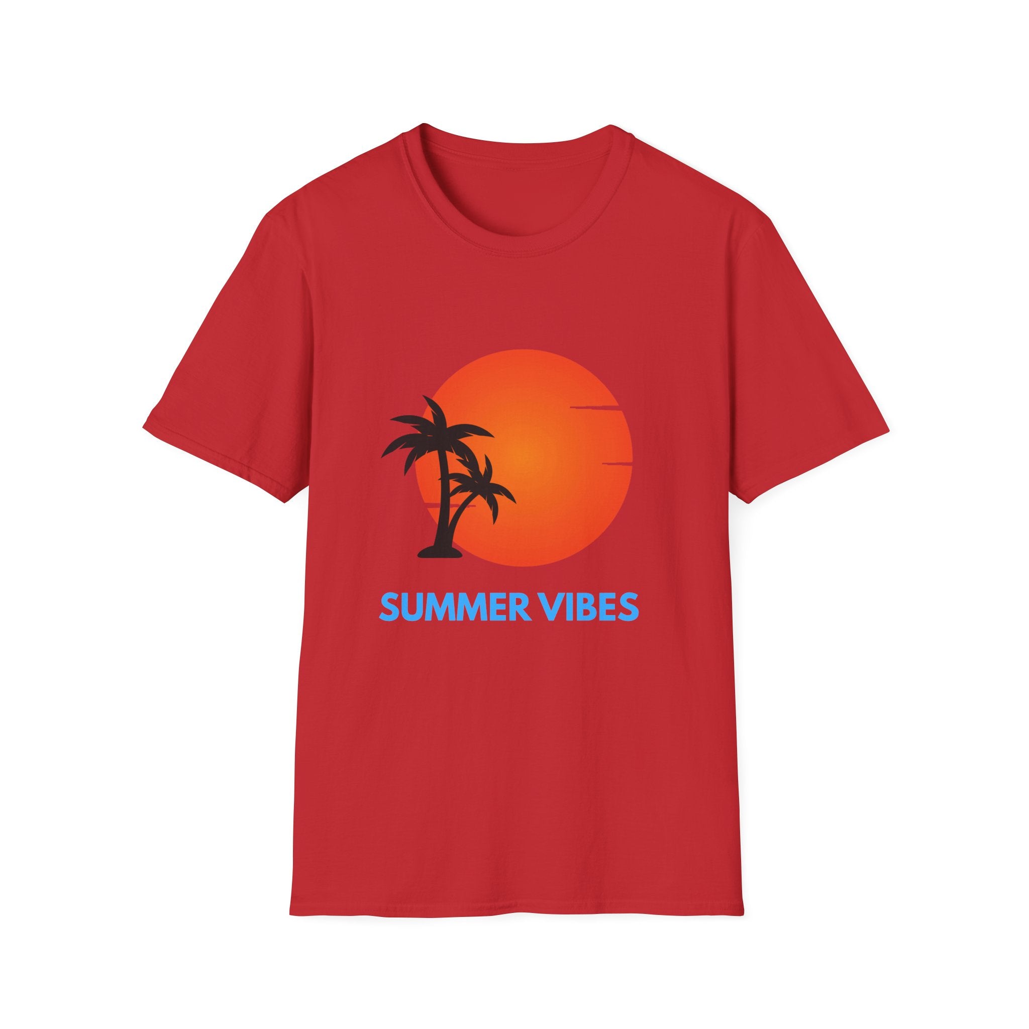 Sunset Palm T‑Shirt — "Summer Vibes" Tropical Beach Tee